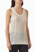 GOLDEN GOOSE Perry Tank Top in Mesh-knit