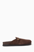 Simkhai Adara Buckle Loafers in Suede