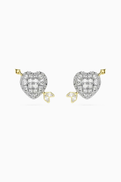 Swarovski Idyllia Stud Earrings in Mixed Metal