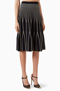 Elisabetta Franchi Knit Skirt in Viscose Blend