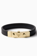 Prada Logo Bracelet in Saffiano Leather