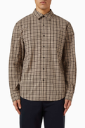 Vince Great Falls Plaid Shirt in Cotton Poplin