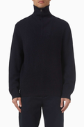 Vince Heirloom Shaker Quarter Zip Sweater in Knit