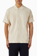 Vince Jacquard-knit Shirt in Cotton