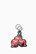 Ganni Cherry Keyring in Leather