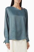 Setre Hardware-detail Blouse in Satin