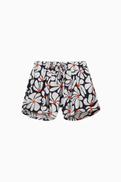 MSGM Floral-print Drawstring Shorts
