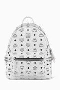 MCM Small Stark Backpack in Visetos Canvas