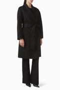 JOSEPH Costana Belted Coat in Double-face Cashmere