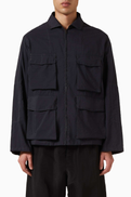 Lemaire 3D Pocket Jacket in Washed Technical Cotton