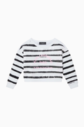 KARL LAGERFELD Striped Sequin Sweatshirt