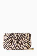 Loeffler Randall Serena Zebra Gathered Clutch