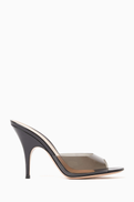 Gianvito Rossi Sofia 95 Mules in Plexi & Leather