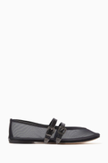 Toujours Brigitte Ballerinas in Mesh