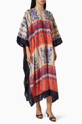 Pearl & Caviar Printed Kaftan
