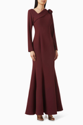 NASS Rosette Fishtail Gown