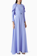 NASS Belted Cape Dress
