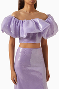 David Koma Sequin-embellished Top
