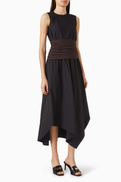 Tory Burch Asymmetric Dress in Cotton
