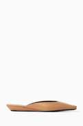 Loulou de Saison Diane Mini Wedge Mules in Smooth Leather