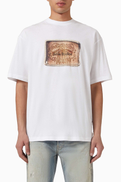 Acne Studios Bow Logo T-shirt in Cotton