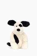 Jellycat Original Medium Bashful Black & Cream Puppy