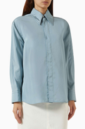 Bottega Veneta Washed Parachute Shirt in Silk-blend