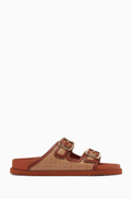 BIRKENSTOCK 1774 1774 Arizona Sandals in Raffia & Leather