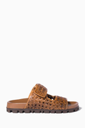 Miu Miu Sandals in Woven Leather