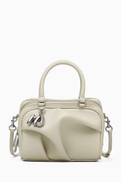 MARC JACOBS The Micro Wave Bauletto Tote Bag in Leather