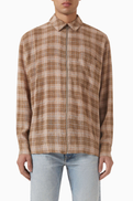 Won Hundred Zayne Zip Shirt in Cotton-blend