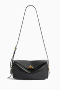 Balenciaga Medium Le 7 Shoulder Bag in Calfskin Leather