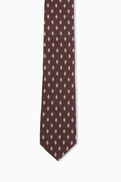 Ferragamo Micro Gancini Tie in Silk