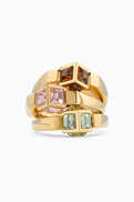 Jimmy Choo JC Cube Triple Ring in Brass