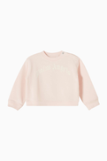 Palm Angels Curved Logo Sweatshirt in Cotton