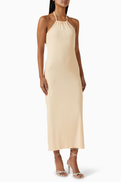 Courreges Contrast Tie-back Dress