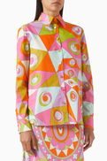 Pucci Occhi Print Shirt in Cotton