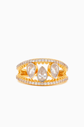 MER"S Cocktail Ring in 24kt Gold-plated Sterling Silver
