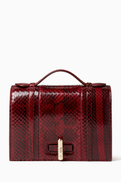 Malone Souliers Small May 10 Clutch in Python Leather
