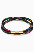 Gucci Gucci Script Double Bracelet in Leather