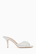 Malone Souliers Perla 70 Mules in Stocking Mesh