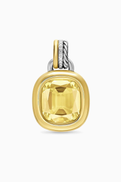 David Yurman Mercer Citrine & Diamond Pendant in Sterling Silver & 18kt Yellow Gold