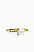 David Yurman Classic Pear Diamond Ring in 18kt Gold