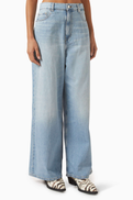 Ganni Marri 2.0 Wide-leg Jeans in Denim