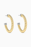 Luv Aj Small Sierra Rope Hoop Earrings in 14kt Gold-plated Brass