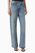 Agolde Arc Criss-cross Jeans in Denim