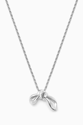Missoma x MARKGONG Bow Pendant Necklace in Sterling Silver-plated Brass