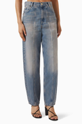 SANDRO Barrel-leg Jeans in Denim