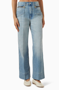SANDRO Flared Jeans in Denim