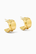 Ysso Whisper of the Wind Stud Earrings in Gold-plated Metal